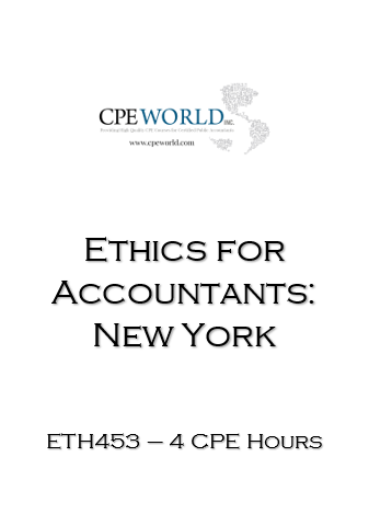 Ethics for Accountants New York - 4 CPE Hours (ETH453)