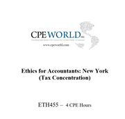 Ethics for Accountants: New York (Tax Concentration) - 4 CPE Hours (ETH455)