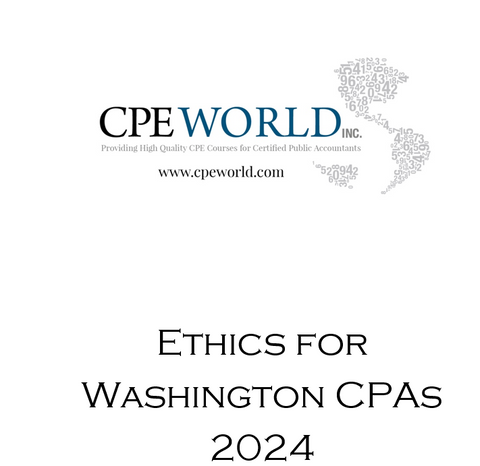 Ethics for Washington CPAs 2024 (ETH451) - 4 CPE Hours