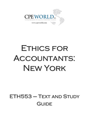 Ethics for Accountants New York - 4 CPE Hours (ETH553)