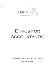 Ethics for Accountants - 2 CPE Hours (ETH667)