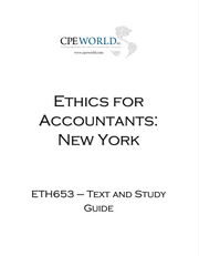 Ethics for Accountants New York - 4 CPE Hours (ETH653)