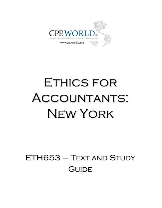Ethics for Accountants New York - 4 CPE Hours (ETH653)