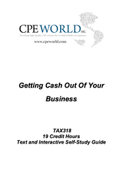 Getting Cash Out Of Your Business - 19 CPE Hours (TAX318)