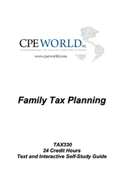 Family Tax Planning - 24 CPE Hours (TAX330)