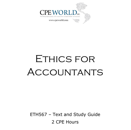 Ethics for Accountants - 2 CPE Hours (ETH567)