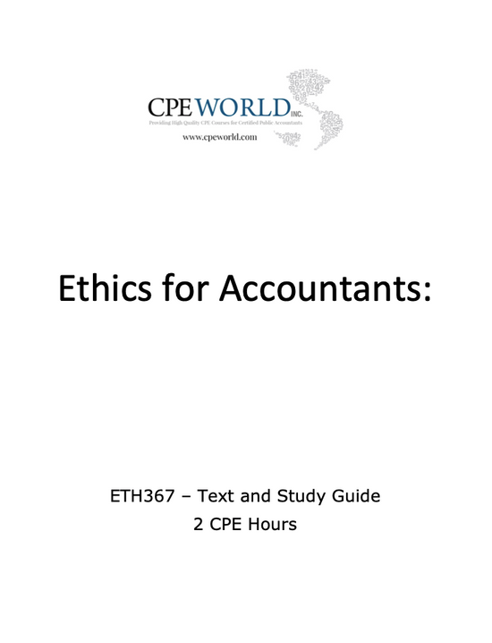 Ethics for Accountants - 2 CPE Hours (ETH367)