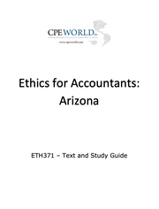 Ethics for Accountants: Arizona - 4 CPE Hours (ETH371)